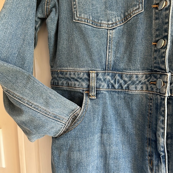 Eloquii Wide-Leg Denim Jumpsuit - Picture 8 of 11